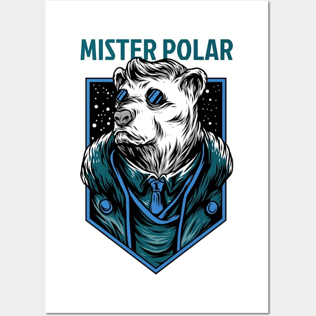 Mister Polar bear Wall Art by Milon store